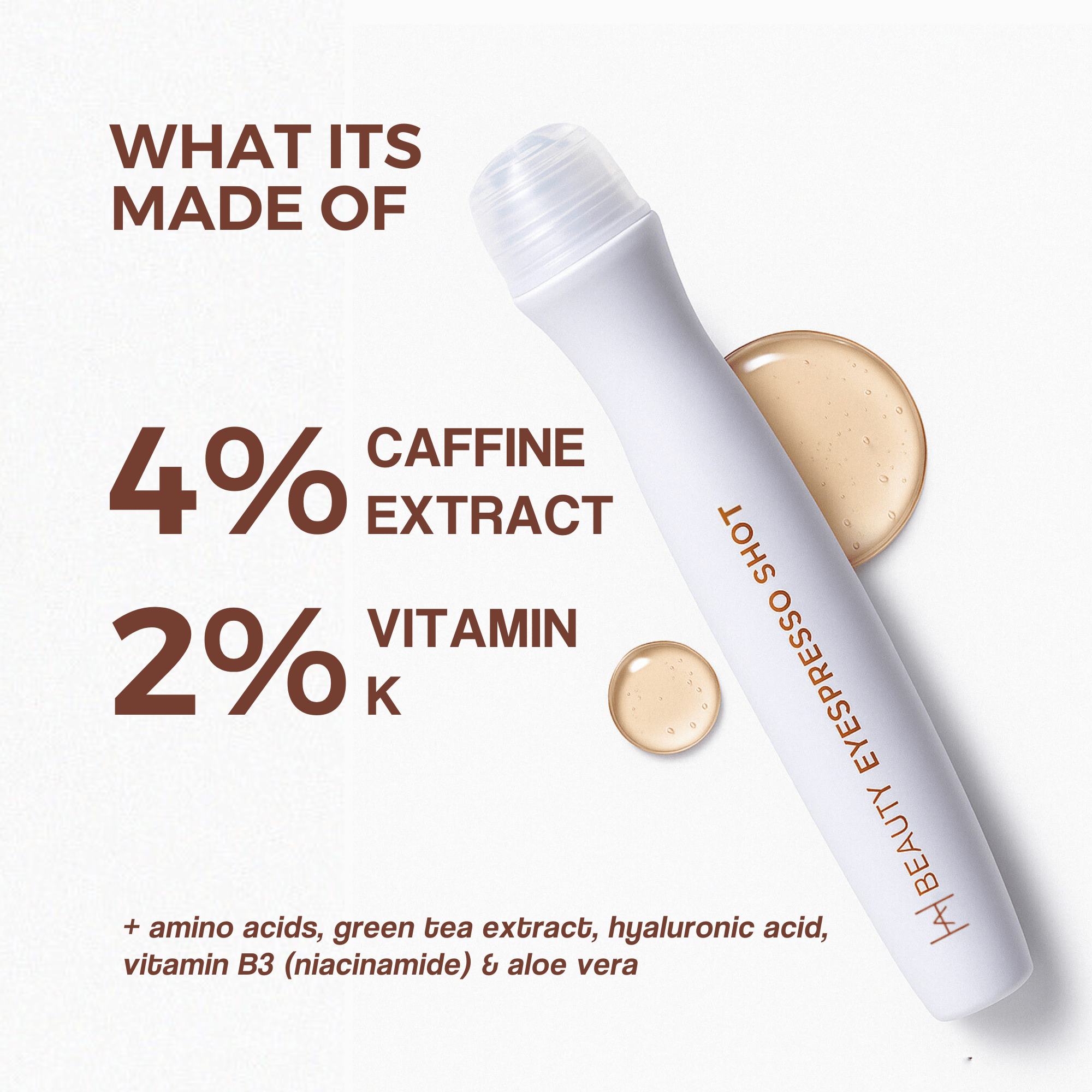 Eyespresso Shot 4% Coffee Extract+Vit K - Hira Ali